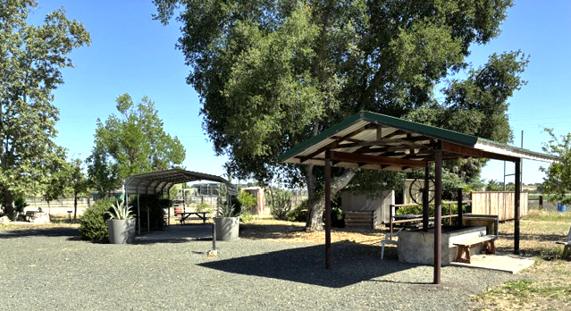 BBQ and Covered metal pavillion