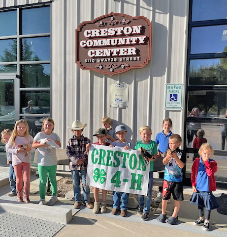 Creston 4-H with chickens